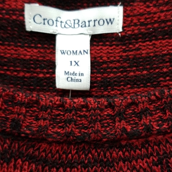 NWT Croft&Barrow sweater size 1X - Picture 2 of 5